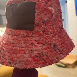 244A Stylish Red Bucket Hat